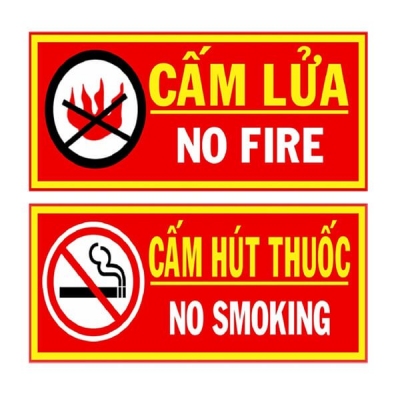 CẤM LỬA, CẤM HÚT THUỐC