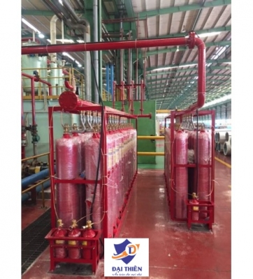 Bình Chữa Cháy CO2 45kg (68L) Van Tự Động