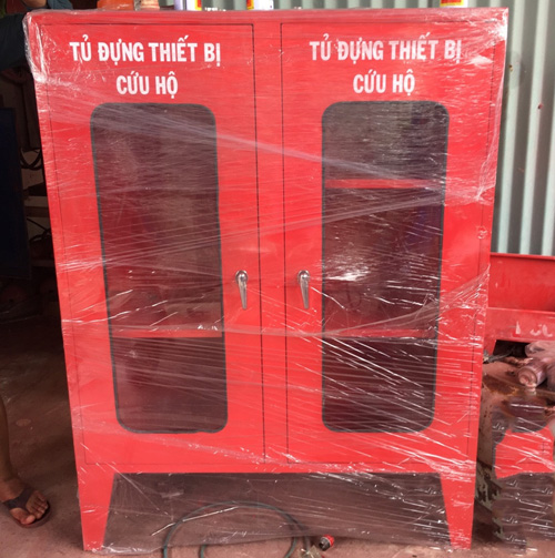 TỦ CHỮA CHÁY NGOÀI NHÀ HAI CỬA