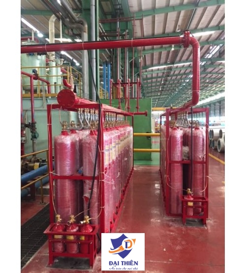 Bình Chữa Cháy CO2 45kg (68L) Van Tự Động